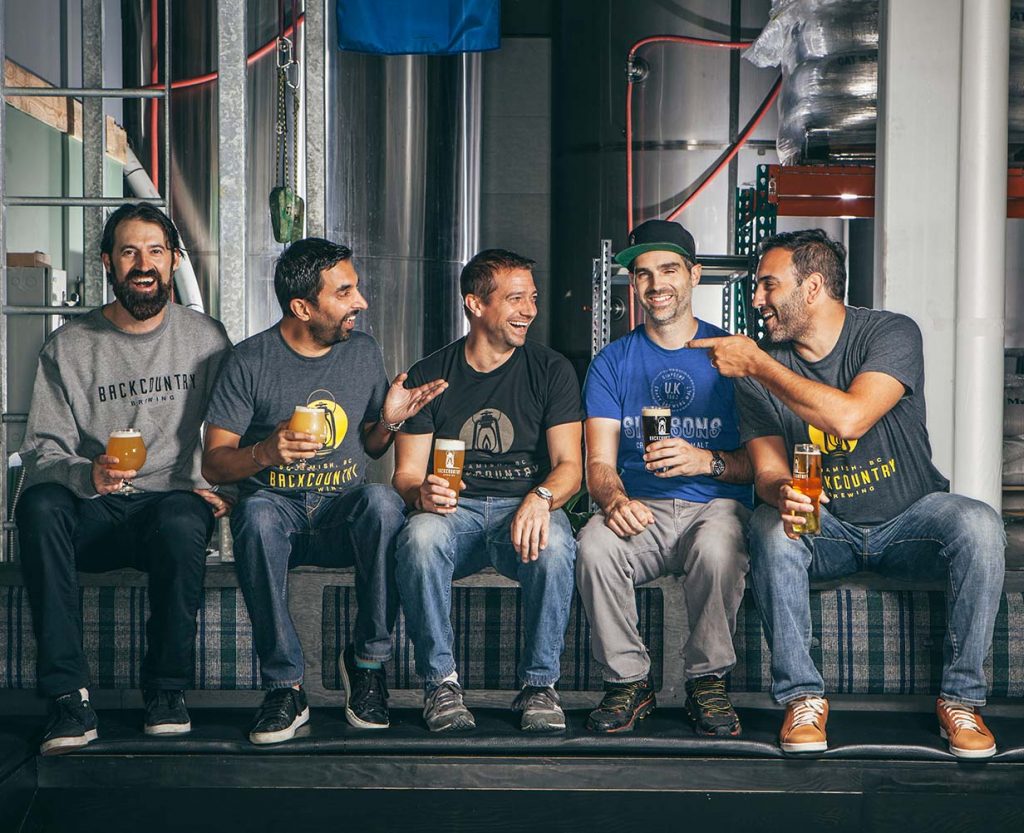 Backcountry Brewing | Team Shot for WestJet Magazine