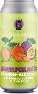 backcountry brewing beer single can. A beer for Ants Non-alcoholic passionfruit orange guava Sour⁠